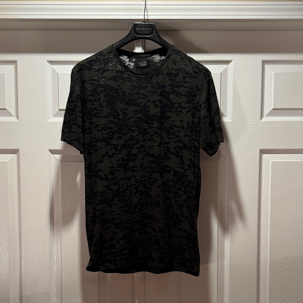 Zara Black Camo Men's Short Sleeve Tee